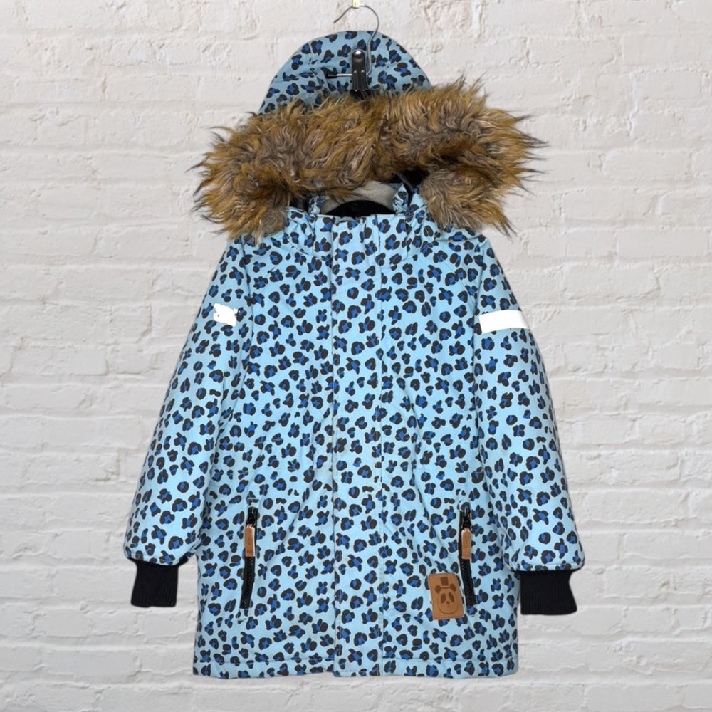 Mini Rodini Leopard Print Winter Coat